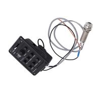 Jeffergarden Preamplificatore per Chitarra, ABS con Pickup Integrato, Equalizzatore a 3 Bande per Chitarre Elettriche Acustiche, Controllo del Suono per Esibizioni Dal Vivo