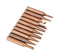 Jeffergarden Punte per Saldatura in Rame, Set di Punte per Saldatore da 10 Pezzi 900M Forma B K SK 0.8D 1.2D 2.4D 3.2D 1C 2C 3C con 25.000 Punti di Saldatura per Stazioni 936 937 938 969 8586 852D