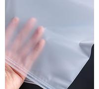 Jeffergarden Sacchetti per Imballaggio con Cerniera 50 Pezzi, Materiale CPE, Tenuta Forte, Impermeabili, Ideali per Prodotti Digitali, Libri, Abbigliamento (30x40 cm (11,8x15,7 pollici))