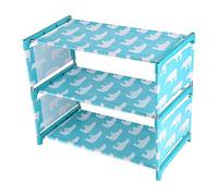 Jeffergarden Scaffale per Scarpe a 3 Livelli in Tessuto Non Tessuto, Organizzatore per Armadio e Corridoio, Montaggio Fai da Te