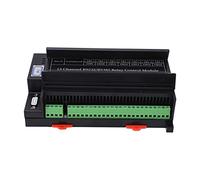 Jeffergarden Scheda relè Seriale a 15, Scheda di Controllo UART DC24V | Quadro elettrico industriale, velocità predefinita 9600 BPS, 64 dispositivi paralleli, custodia in ABS per automazione PLC