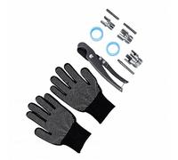 Jeffergarden Set da Taglio per Filettatura Tubi, Utensile per Filettatura Interna Ed Esterna con Codolo Esagonale Standard per Tubi in Plastica PVC PP PE 1/2 3/4 1 Pollice