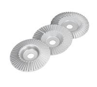 Jeffergarden Set di Dischi per Intaglio Legno per Smerigliatrice | Diametro 100mm con Foro da 16mm, Acciaio Al Carbonio Cromato per Resistenza All'usura, Ideale per Modellare Aree Convesse e