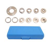 Jeffergarden Set di Guide per Modelli di Fresatura da 11 Pezzi, Kit di Boccole per Fresatrice in Ottone con Scatola di Trasporto per la Riparazione della Lavorazione del Legno e la