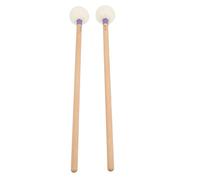 Jeffergarden Set di Mazzuolo da Tamburo da 2 Pezzi con Teste in Feltro e Manici di Legno Non Slip a Percussione per Tamburi Multipli (PURPLE)