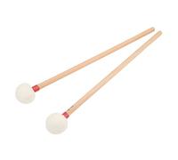 Jeffergarden Set di Mazzuolo da Tamburo da 2 Pezzi con Teste in Feltro e Manici di Legno Non Slip a Percussione per Tamburi Multipli (rosso)