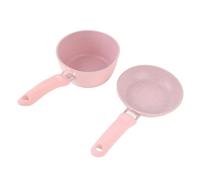 Jeffergarden Set di Pentole e Padelle per il Latte, Pentole in Lega di Alluminio, 2 Pezzi, Manico Rimovibile, Antiaderente, Mini Casseruola da 12,5 Cm, per Scaldare Zuppe, Burro e Quotidiana