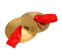 Jeffergarden Set di Piatti in Lega, Diametro 19 Cm, Mini Piatti da Marcia per Batteria, Bande Scolastiche, Orchestre Professionali, Versatili Strumenti a Percussione per L'allenamento del (19