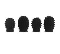 Jeffergarden Set Sordina per Bacchette in Silicone, 4 Pezzi, con Scatola Portaoggetti, Coperture Protettive per la Riduzione del Rumore, per Batteristi Che Si Esercitano in Silenzio, in