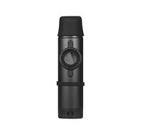 Jeffergarden Strumenti Musicali Kazoo, Strumento in Lega di Alluminio con Diaframma del Flauto di Ricambio, Lunghezza di 11 Cm, per Esibizioni Musicali, Viaggi, Principianti (BLACK)