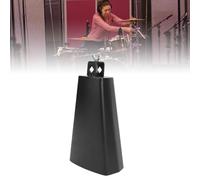 Jeffergarden Strumento a Percussione a Campanaccio in Metallo da 8 Pollici con Dado Regolabile e Bastone in Legno per attività Scolastiche di Concerti di Feste di Famiglia