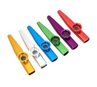 Jeffergarden Strumento Kazoo in Lega di Alluminio, Partner Musicale Portatile Facile da Suonare per Chitarra e Ukulele, per i Viaggi e il Divertimento Al falò