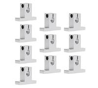 Jeffergarden Supporto per Guida Lineare a Movimento Lineare in Lega di Alluminio Staffa Ad Alta capacità di Carico da 10 Pezzi, Adatta per Apparecchiature Automatiche di Grandi Dimensioni,