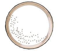 Jeffergarden Tamburo con Perline in Acero, Ottimo Materiale per Percussioni Musicali per Bambini, Design Semplice con Perline in Metallo, Stimola l'interesse dei Bambini per il Suono, Ottimo Regalo