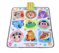 Jeffergarden Tappetino da Ballo Tappetino Musicale Elettronico Illuminato Fondo Antiscivolo Difficoltà Regolabile per Principianti Adulti Bambini 32,28x25,59 Pollici Gioco Interattivo con Il Piede