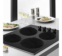 Jeffergarden Tappetino Protettivo per Piano Cottura a Induzione, Cuscinetto Isolante in Silicone per Piani Cottura a Induzione, Resistenza Al Calore 250°C/482°F, 4 Pezzi per Casalinga (Circolare)