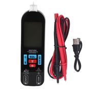 Jeffergarden Tester di Tensione Multimetro Digitale, Strumento Portatile con Display LCD, Test Intelligente per Tensione CA CC, capacità, Resistenza, Design Compatto per Uso Domestico