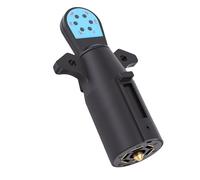 Jeffergarden Tester per Prese per Rimorchio, ABS e Ottone, 6 Indicatori LED, Tester per Connettori a 7 Pin per Controllo Circuiti Automobilistici