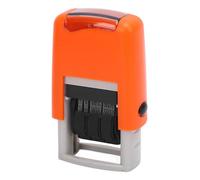 Jeffergarden Timbro della Data in Inglese Automatico Stamping Trasparente Essiccamento Rapido Data Regolabile Stamper con Meccanismo di Impronta Rapida per la Vita Lavorativa dello Studio (ORANGE)