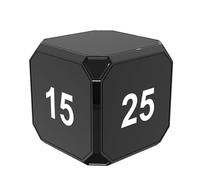 Jeffergarden Timer, Timer Portatile con Display Regolabile, a Risparmio Energetico per Cucinare, Lavorare, Leggere, 6x6x6 Cm, 4 Opzioni di Temporizzazione, Funzione Pausa, CT02 attività Versatile