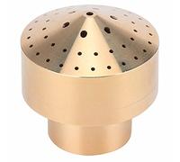 Jeffergarden Ugello per Fontana, Testina di Spruzzo d'Acqua in Ottone, Decorazione per Giardino e Laghetto, Dimensione 1 Pollice 32 Mm Adatto a Varie Fontane e Paesaggi (4 Punti 20mm Denti Interni)