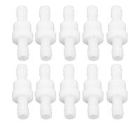 Jeffergarden Valvola di Ritegno per Pompa d'Aria dell'acquario, Materiale PE, Valvola di Non Ritorno Ad Alte Prestazioni, Ideale per Acquari, Industria Alimentare e Chimica (10 mm Bianco)