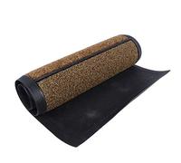 Jeffergarden Zerbino, Flanella in Microfibra e Supporto in Gomma, Tappetino Antiscivolo a Forte Assorbimento Facile da Lavare per Ingresso Patio Garage 45x80 Cm (BROWN)