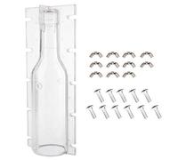 Jeffergrill Stampo Per Candela Stampo Per Candela A Versamento Resistente Al Calore Supporto In Silicone Per Zucchero Candela In Plastica Trasparente Per Bottiglia Di Vino Da Sposa Fai Da Te
