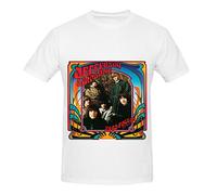 Jefferson Airplane 2400 Fulton Street Tour Soundtrack Uomo O Neck Cotone T Shirt, Bianco, L