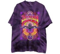Jefferson Airplane T Shirt Live in San Francisco Ufficiale Unisex Tie Dye Purple Size M