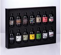 Jefferson Amaro imporetante Experience Box, idea Regalo, 14 Bottiglie da 50 ml, Selezione di 8 Amari, 4 Liquori e 2 Gin, kit Degustazione, Idea Regalo Vecchio Magazzino Doganale, amaro jefferson