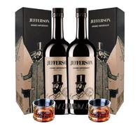 JEFFERSON Amaro Importante 2pz 70 stucciato + 2 bicchieri"Equilibrio"