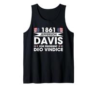 Jefferson Davis 1861 Campagna presidenziale della Guerra Civile Canotta