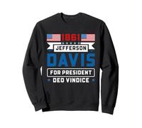 Jefferson Davis 1861 Campagna presidenziale della Guerra Civile Felpa