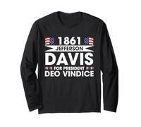 Jefferson Davis 1861 Campagna presidenziale della Guerra Civile Maglia a Manica
