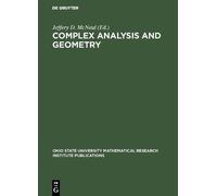 Jeffery D. McNeal Complex Analysis and Geometry (Copertina rigida)