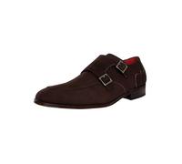 Jeffery West Uomo Monk in Pelle Scamosciata, Dark Brown, 42 EU