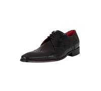 Jeffery West Uomo Scarpe derby in pelle brogue, Nero