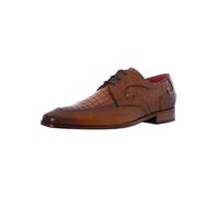 Jeffery West Uomo Scarpe Derby in Pelle di Cocco, Castano, 44 EU