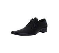 Jeffery West Uomo Scarpe derby in pelle lucida, Nero
