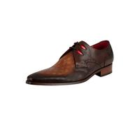 Jeffery West Uomo Scarpe in pelle vintage, Marrone