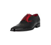 Jeffery West Uomo Scarpe Oxford in pelle lucida, Nero