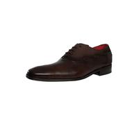Jeffery West Uomo Scarpe Oxford in pelle scamosciata bicolore, Nero
