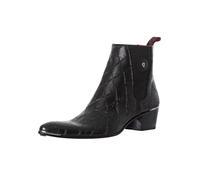 Jeffery West Uomo Stivaletti Chelsea In Pelle Con Teschio, Black, 43 EU