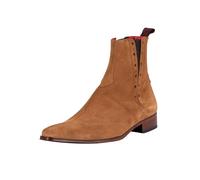 Jeffery West Uomo Stivaletti Chelsea in pelle scamosciata, Marrone