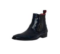 Jeffery West Uomo Stivaletti Chelsea in pelle Wings, Blu