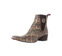 Jeffery West Uomo Stivali Chelsea in pelle, Marrone