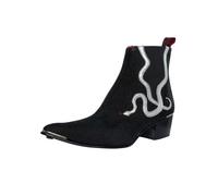 Jeffery West Uomo Stivali Chelsea Snake Crell, Nero