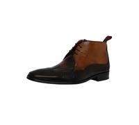Jeffery West Uomo Stivali in pelle brogue, Marrone