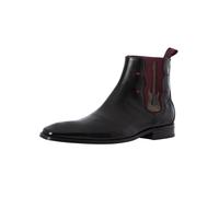 Jeffery West Uomo Stivali in pelle Chelsea per chitarra, Nero